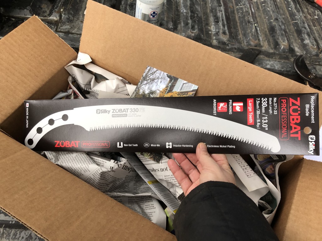 New saw blades for&nbsp;pruning!